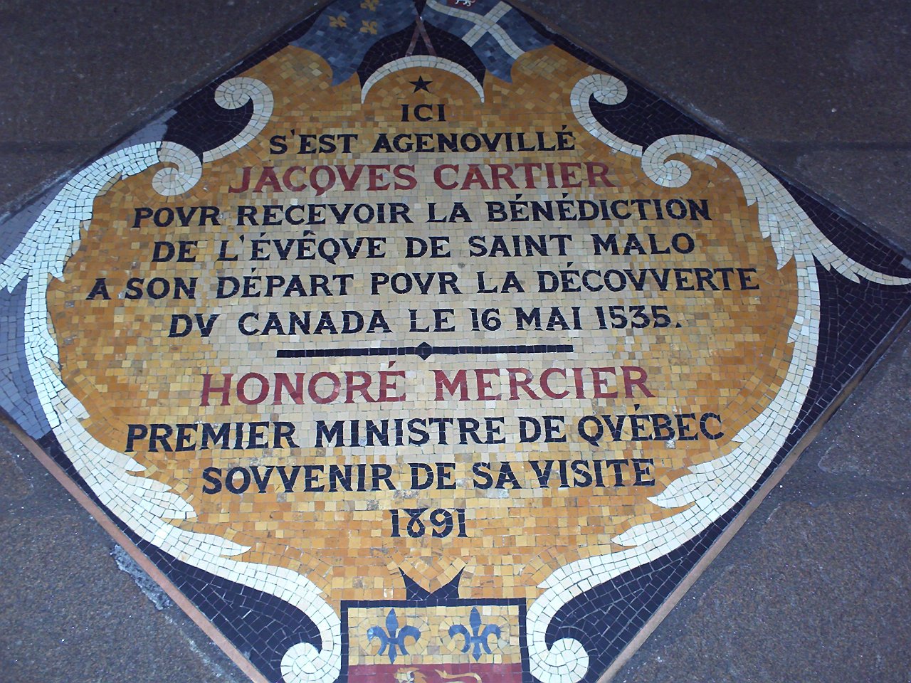 Foto fra Saint-Malo, Frankrike – Cartier Plaque