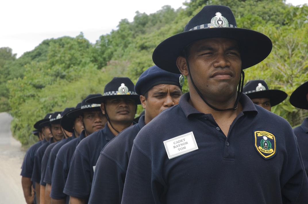 Foto fra Nauru – Nauru cadet police on training exercise