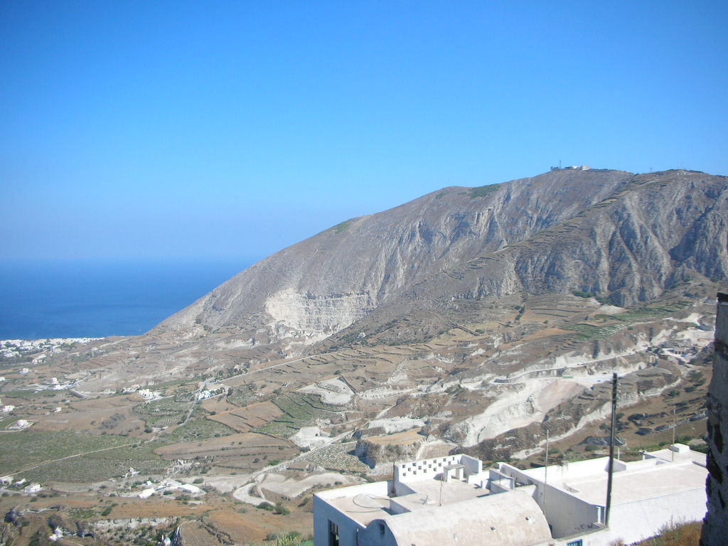 Foto fra Kamari, Hellas – View on Kamari from Pyrgos peak - panoramio