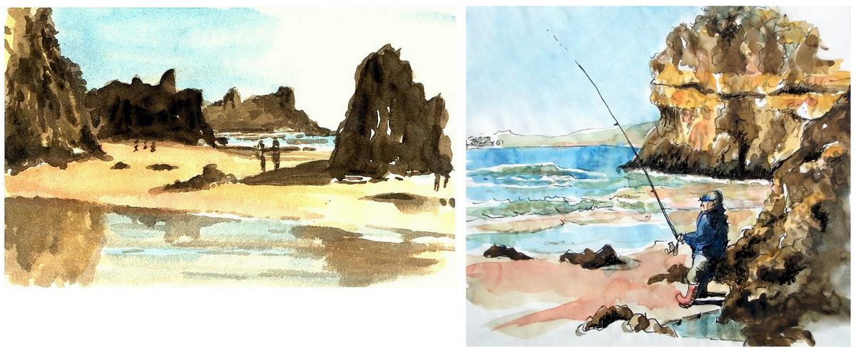 Foto fra Alvor, Portugal – Aquarelles- plage d'Alvor- Portugal