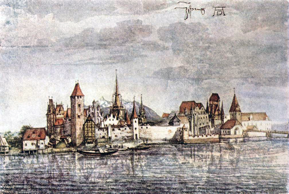 Foto fra Innsbruck, Østerrike – Albrecht Dürer - View of Innsbruck - WGA7356