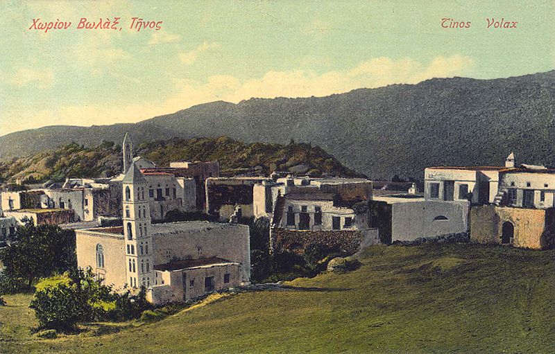 Foto fra Tinos, Hellas – Volax Tinos 1907 Postcard