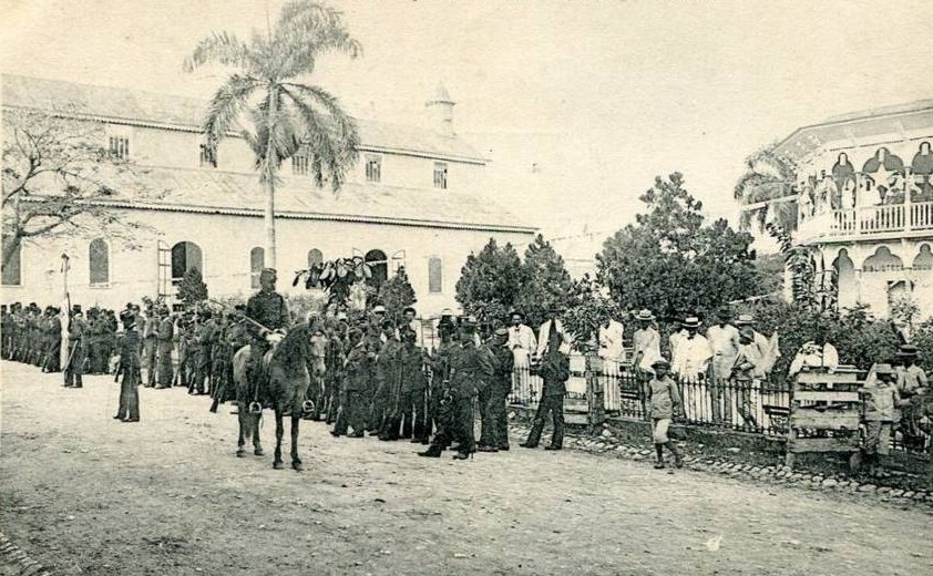 Foto fra Puerto Plata, Den dominikanske republikk – Batallon Ozama, Puerto Plata c. 1905