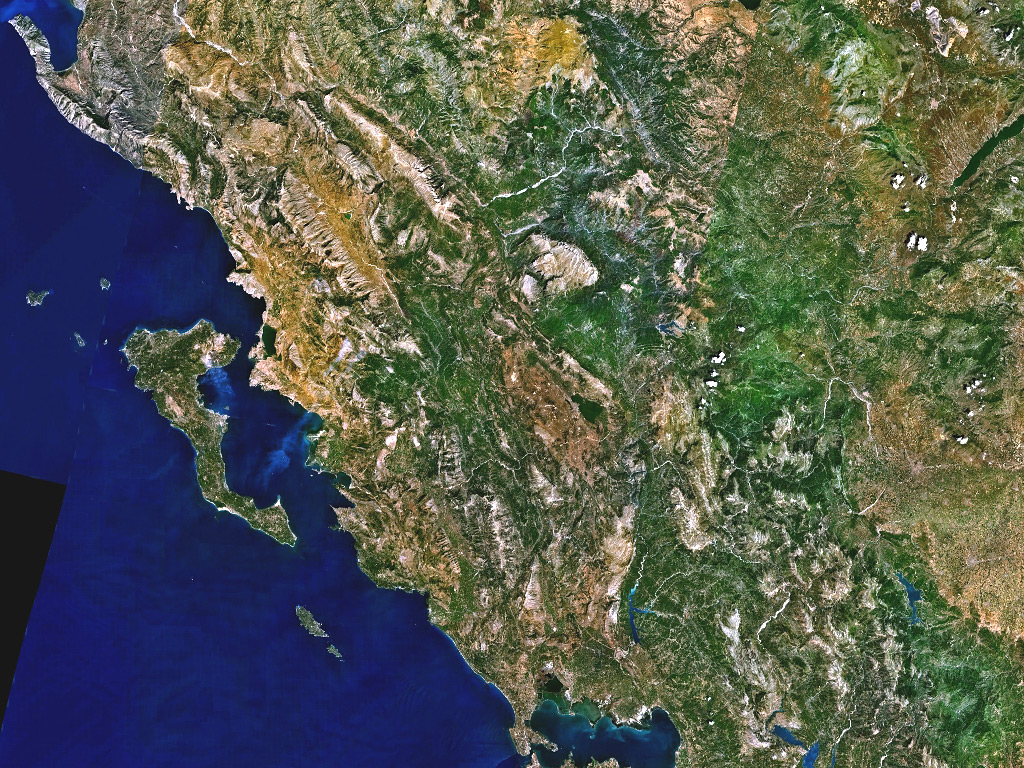 Foto fra Epirus, Hellas – Epirus landsat