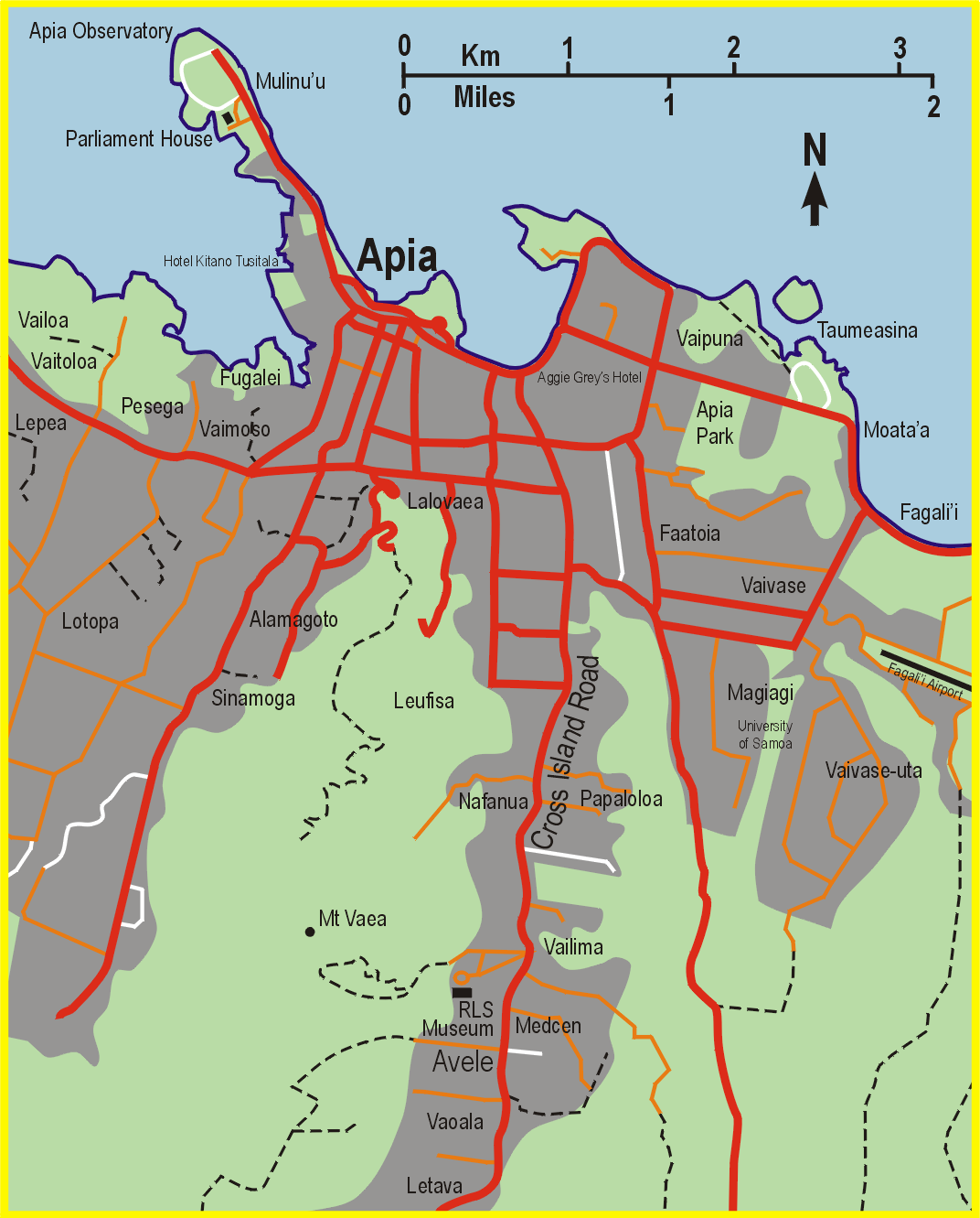 Foto fra Apia, Samoa – Samoa Apia Map