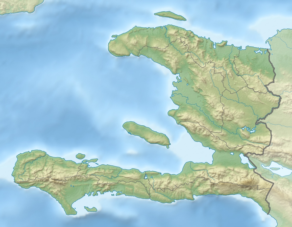 Foto fra Tortuga Island, Haiti – Haiti relief location map