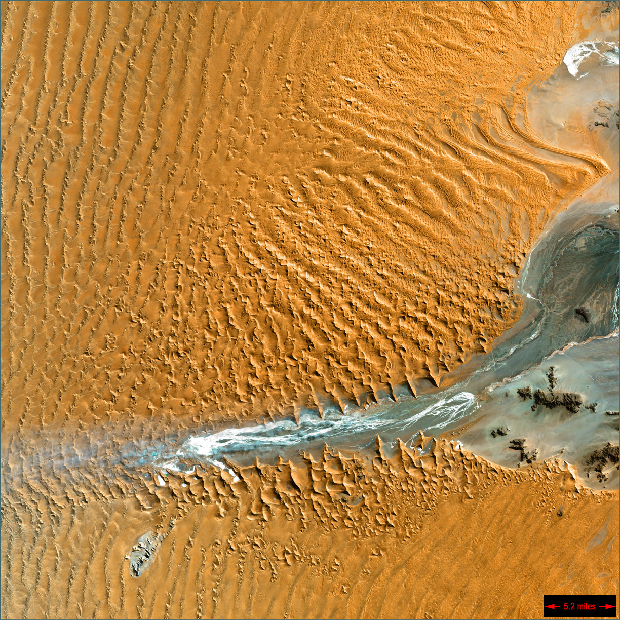 Foto fra Sossusvlei, Namibia – Sossusvlei LandSat7