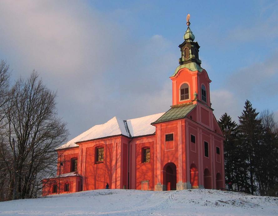 Foto fra Ljubljana, Slovenia – Cerkev-MarijinoObiskanje-Ljubljana-Roznik
