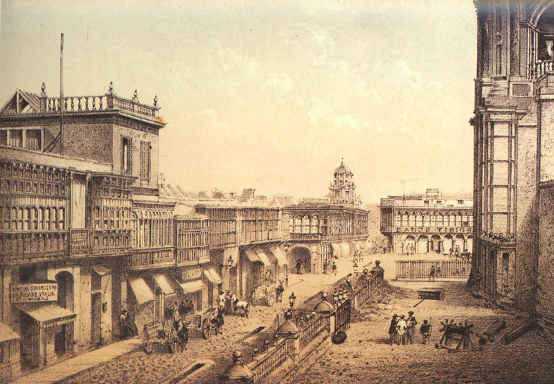 Foto fra Lima, Peru – Calle de los Judíos (Lima) 1866