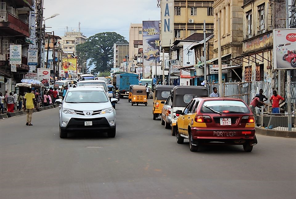 Foto fra Freetown, Sierra Leone – Siaka Stevens Street, Freetown