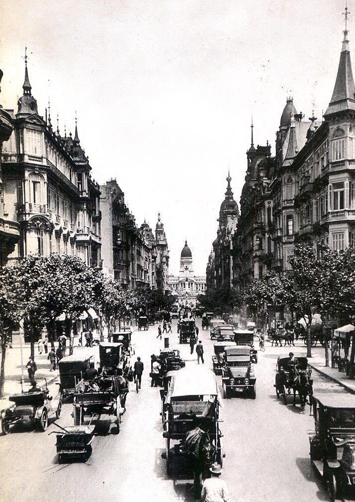 Foto fra Buenos Aires, Argentina – Av. de Mayo y Lima (ca. 1915)