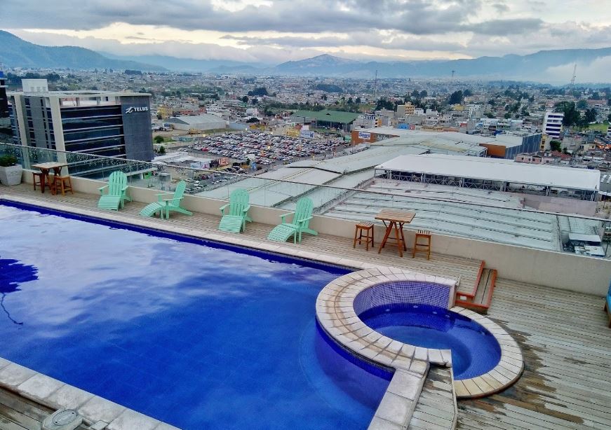 Foto fra Quetzaltenango, Guatemala – Air view of Quetzaltenango from Latam Hotel