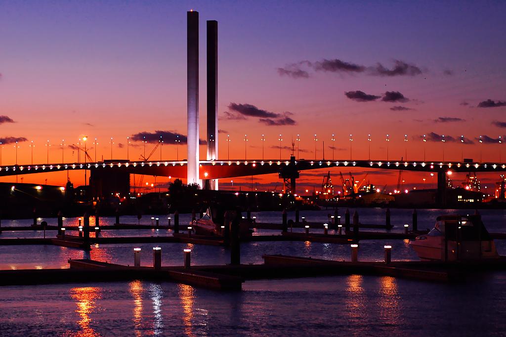 Foto fra Melbourne, Australia – Bolte bridge dusk