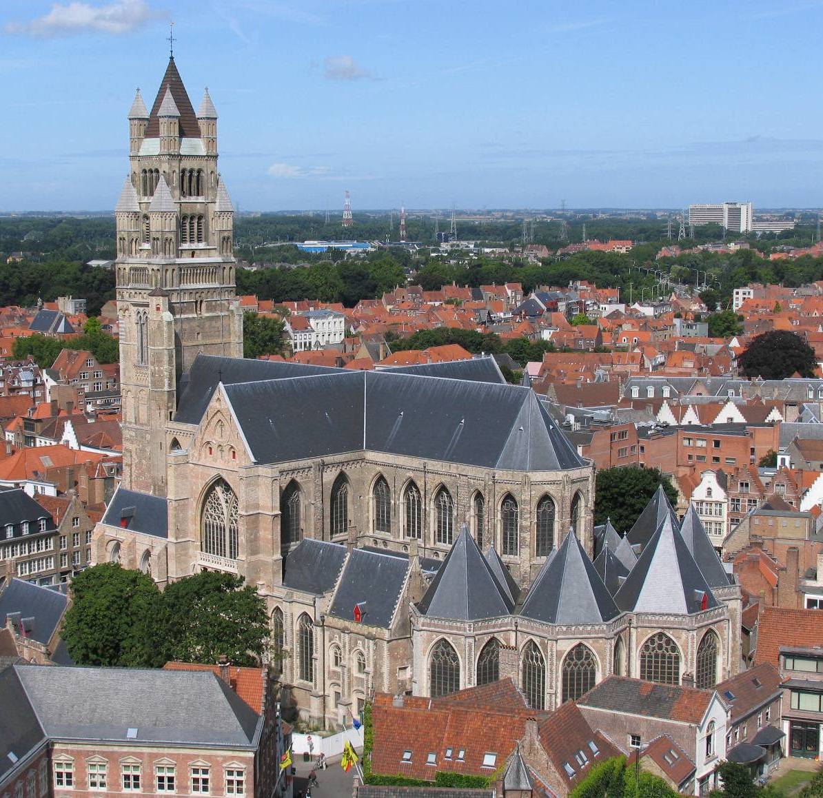 Foto fra Brugge, Belgia: Brugge Sint-Salvatorskerkhof zonder nummer - 174722 - onroerenderfgoed
