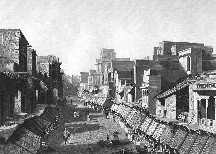 Foto fra Agra, India – Agra, Main Street, c.1858