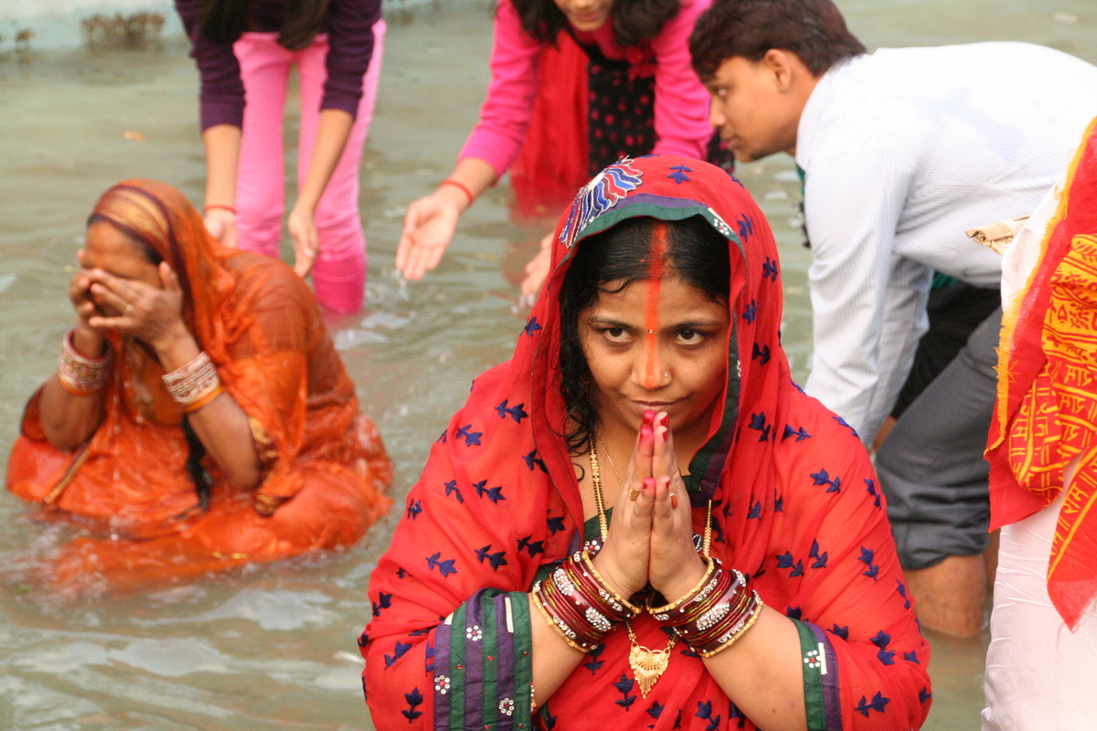 Foto fra Dehli, India – Chhath Puja Sandya Aragh-005