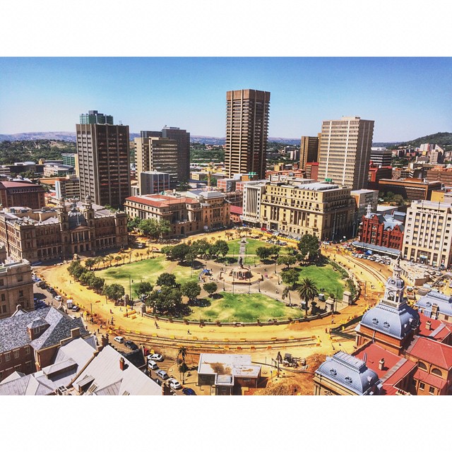 Foto fra Pretoria, Sør-Afrika – Church Square, Pretoria