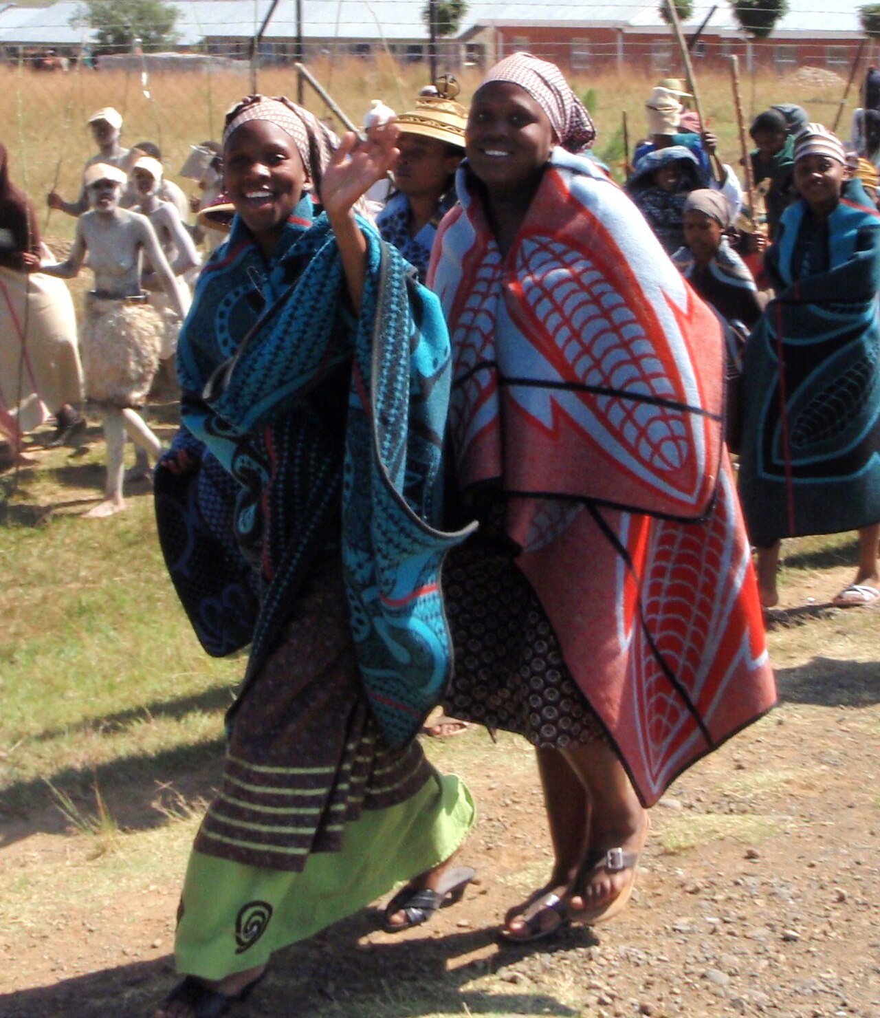 Foto fra Lesotho – Parade of Basotho women