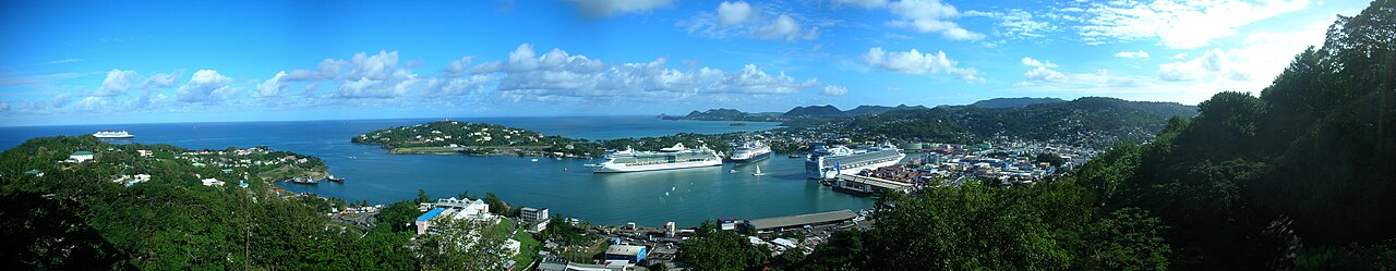 Foto fra Castries, Saint Lucia – CastriesStLuciaPanorama
