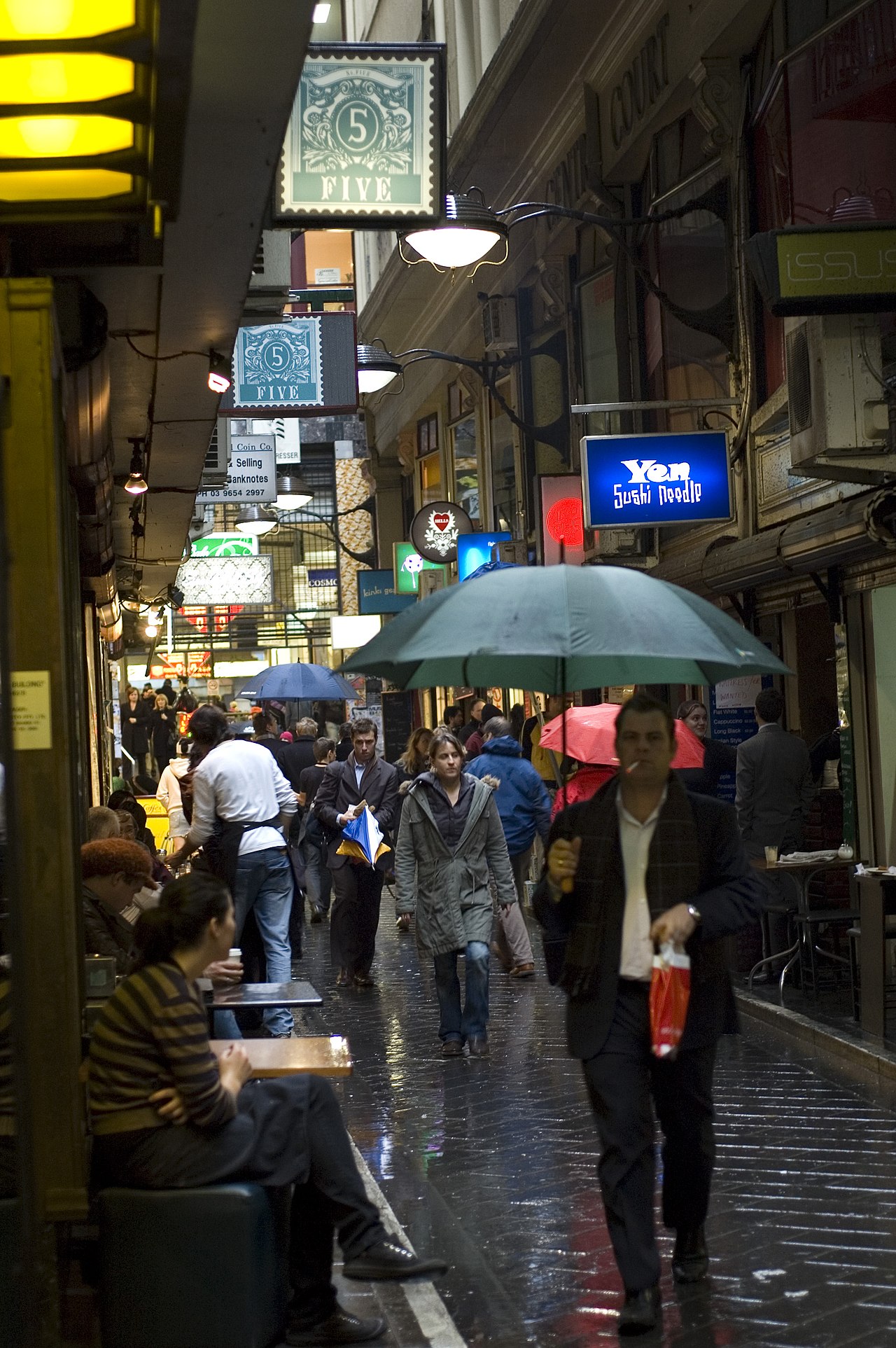 Foto fra Melbourne, Australia – CentrePlace-rain