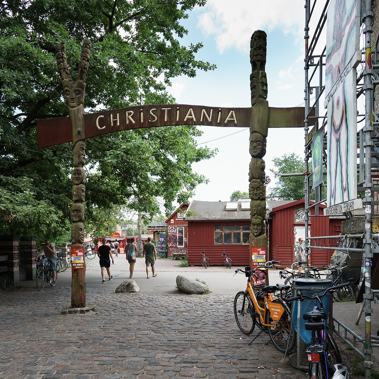 Foto fra København, Danmark – Christiania in