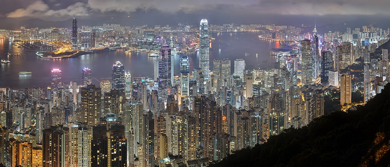 Foto fra Hong Kong - Kowloon, Kina – Hong Kong Night Skyline