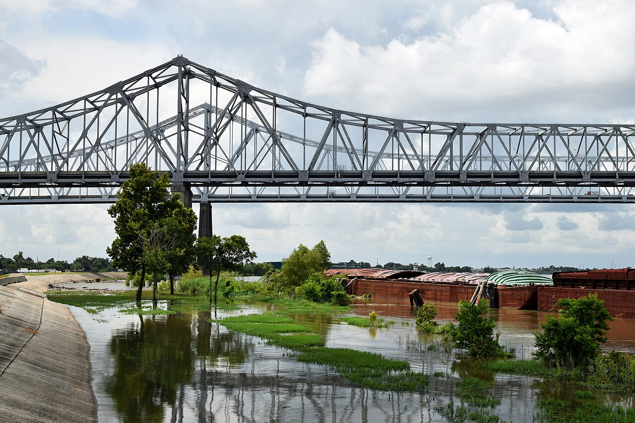 Foto fra New Orléans, USA – Crescent City Connection (closeup)