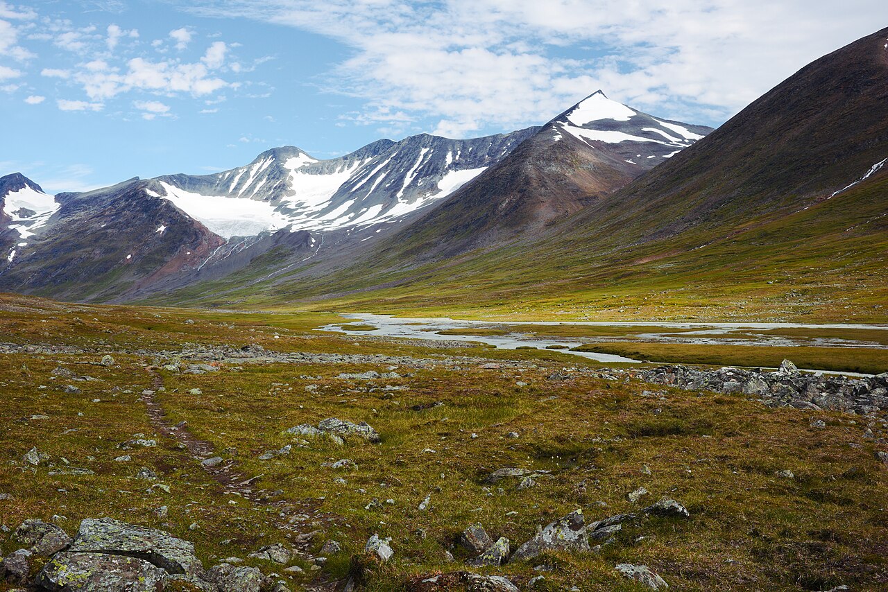Foto fra Sarek Nasjonalpark, Sverige – Ruohtesvágge