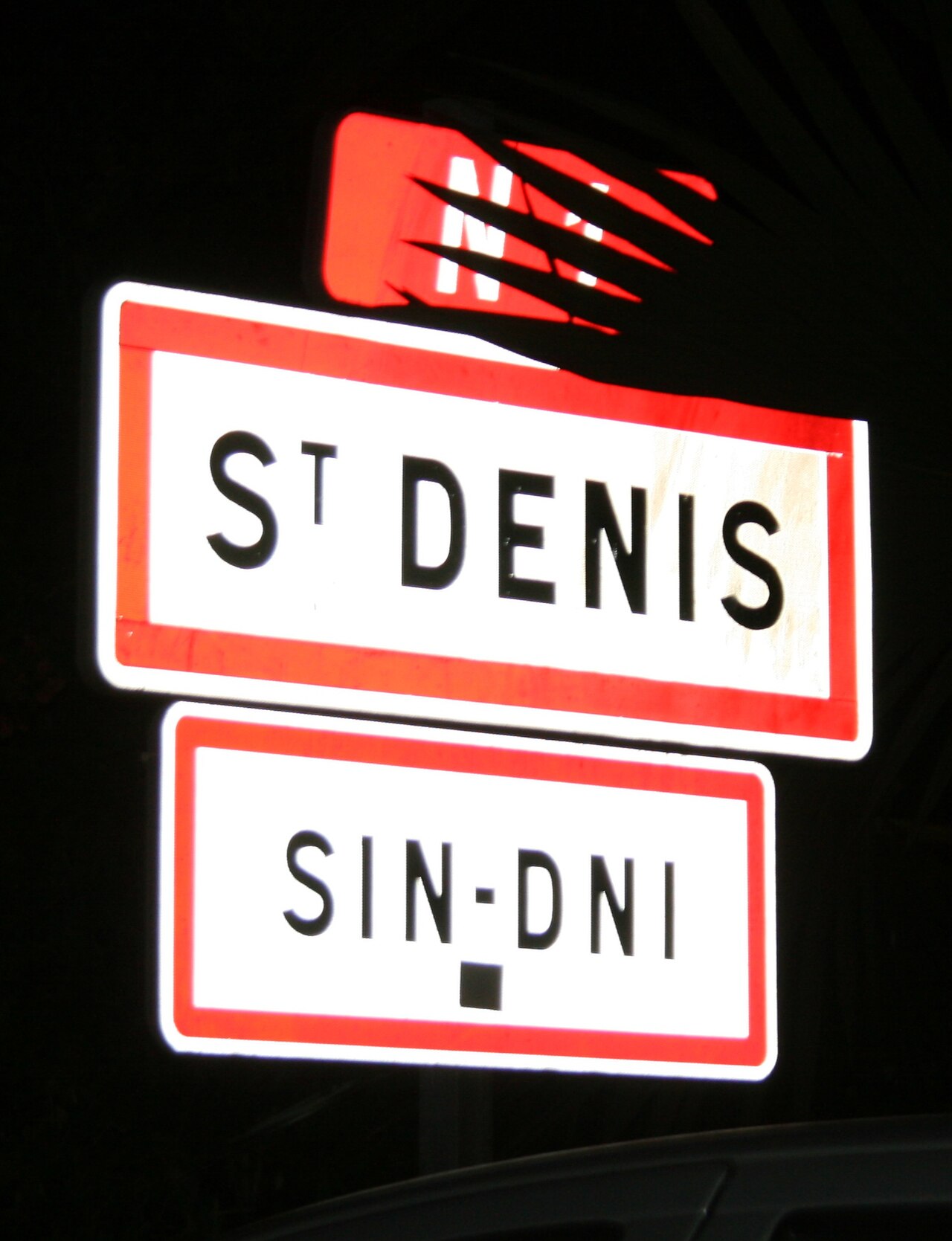 Foto fra Saint-Denis, Réunion – Panneau-Sin-Dni