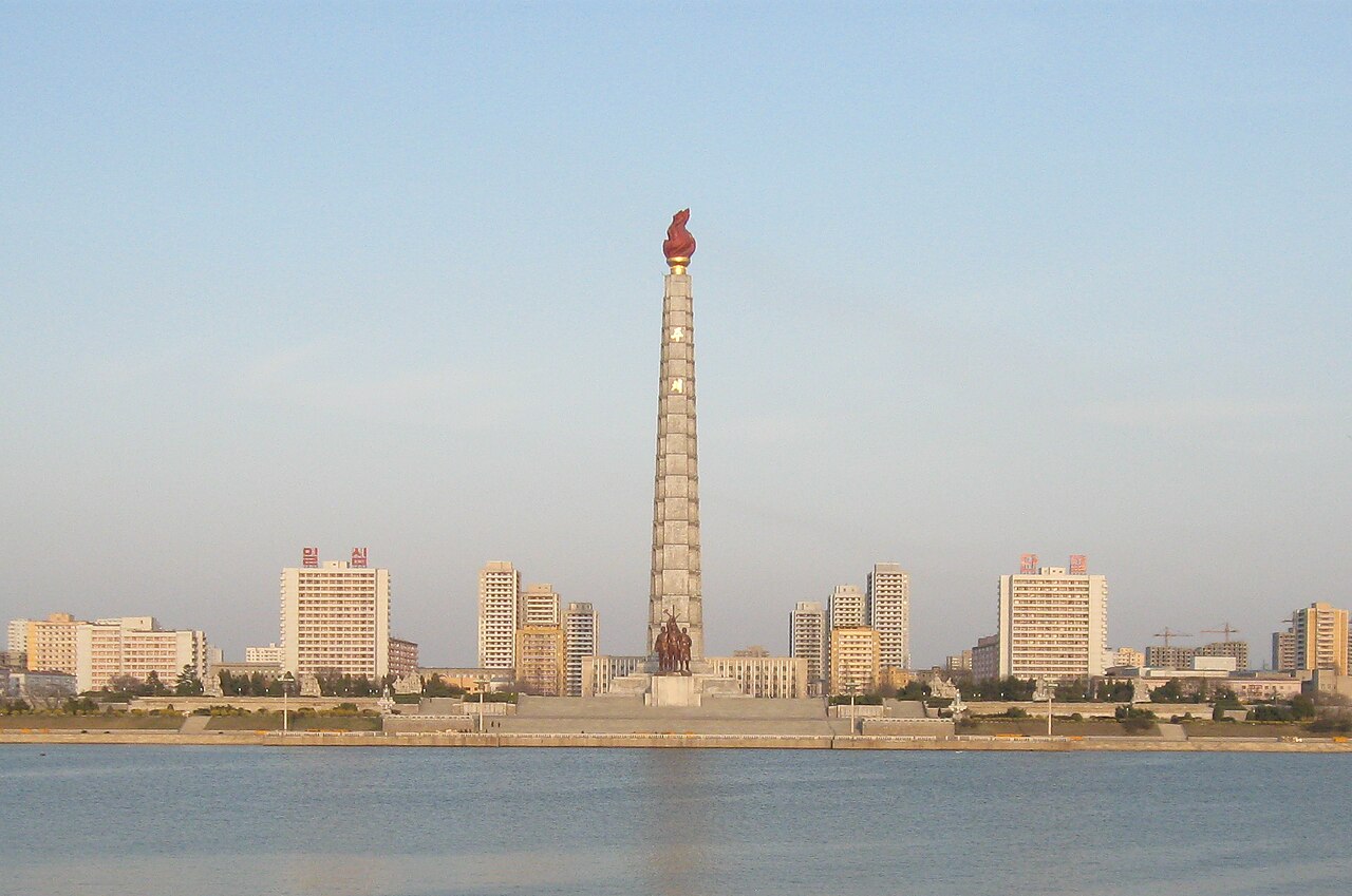 Foto fra Pyongyang, Nord-Korea – Juche Tower