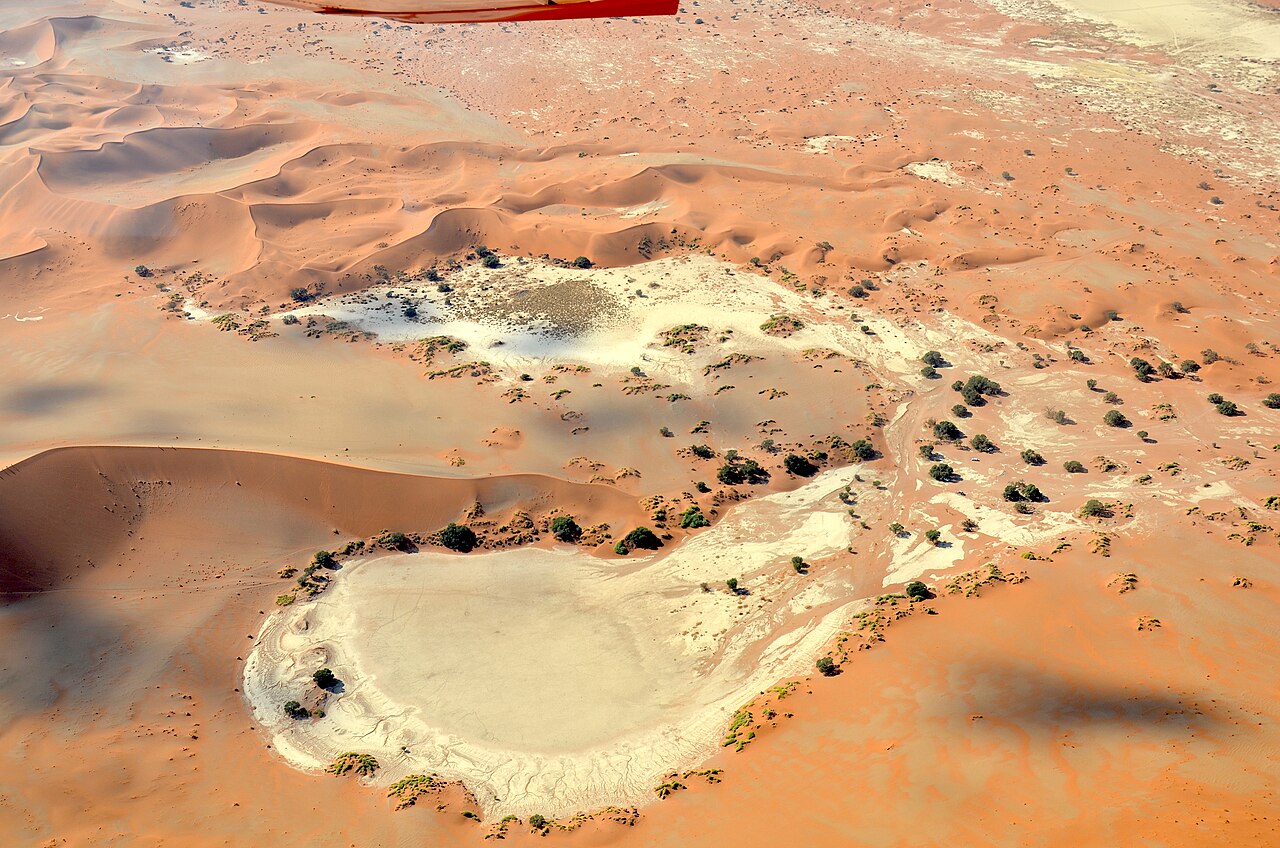 Foto fra Sossusvlei, Namibia – Sossusvlei aus der Vogelperspektive