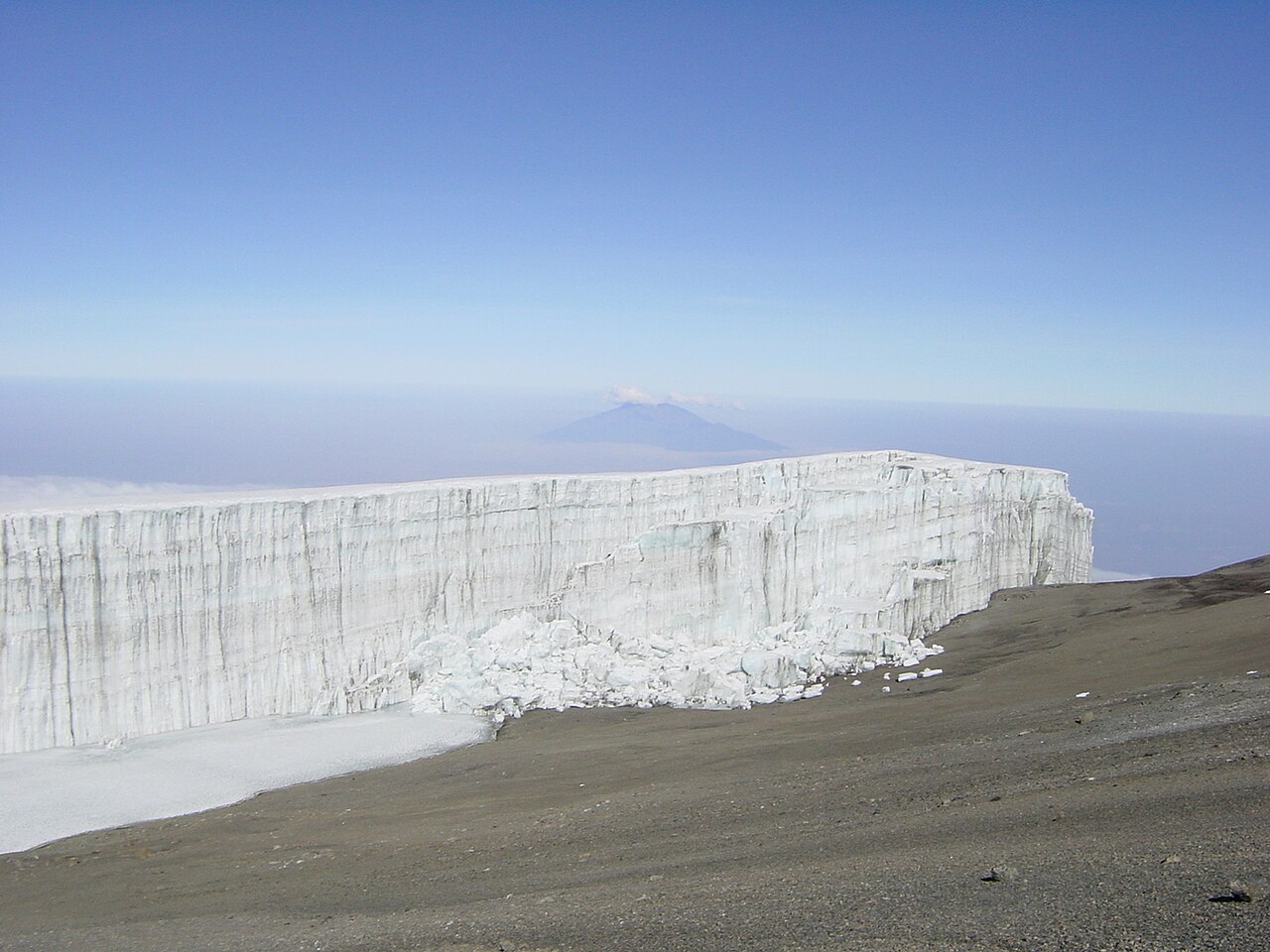 Foto fra Mt Kilimanjaro, Tanzania – Kibo-großer Gletscher(big glacier)