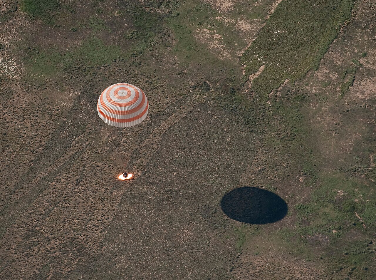 Foto fra Kasakhstan – Expedition 23 Landing
