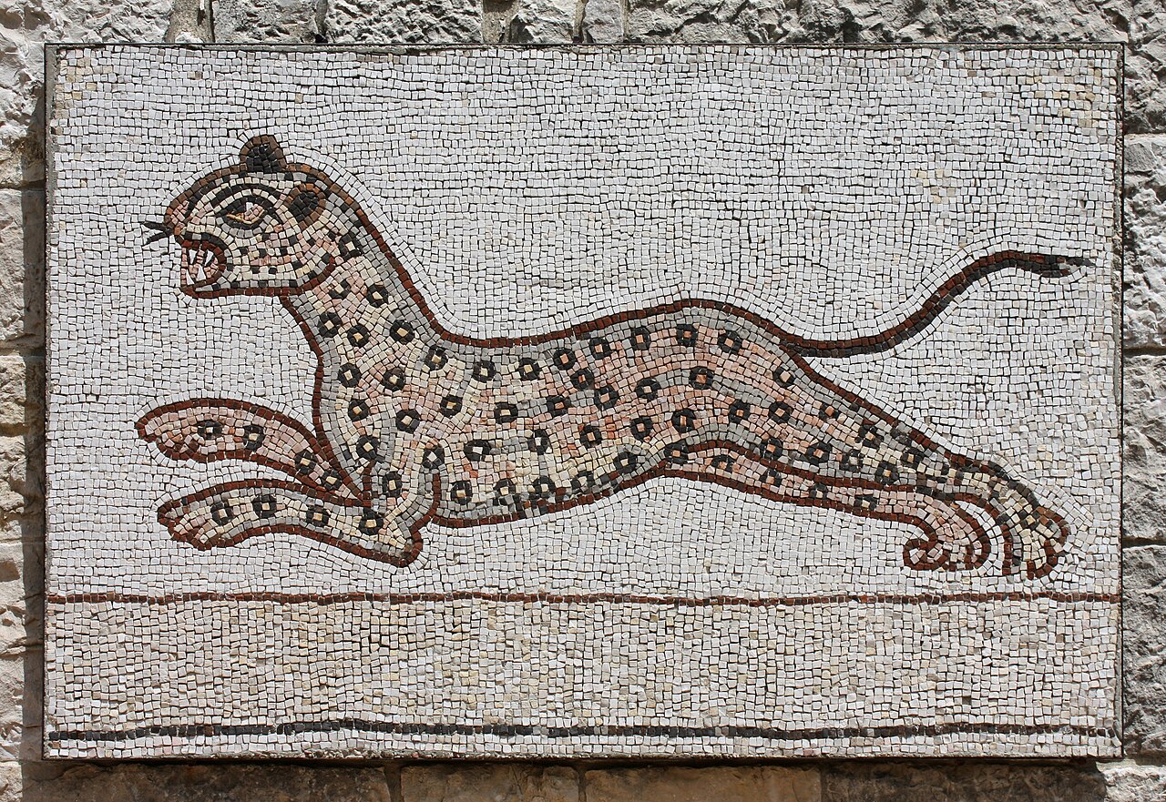 Foto fra Libanon – Beiteddine - mosaïque léopard
