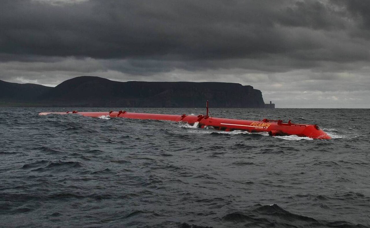 Foto fra Orkney Islands, Skottland – Pelamis at EMEC
