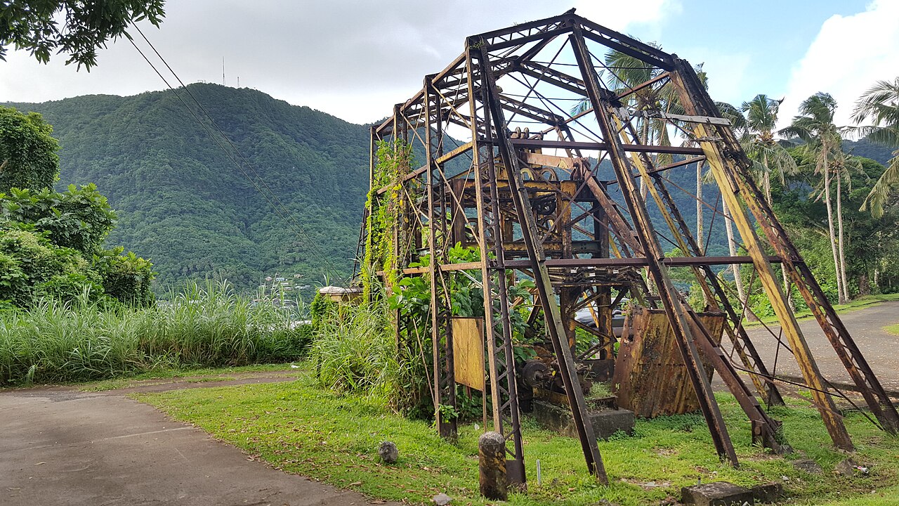 Foto fra Pago Pago, Amerikansk Samoa – American Samoa tramway remains