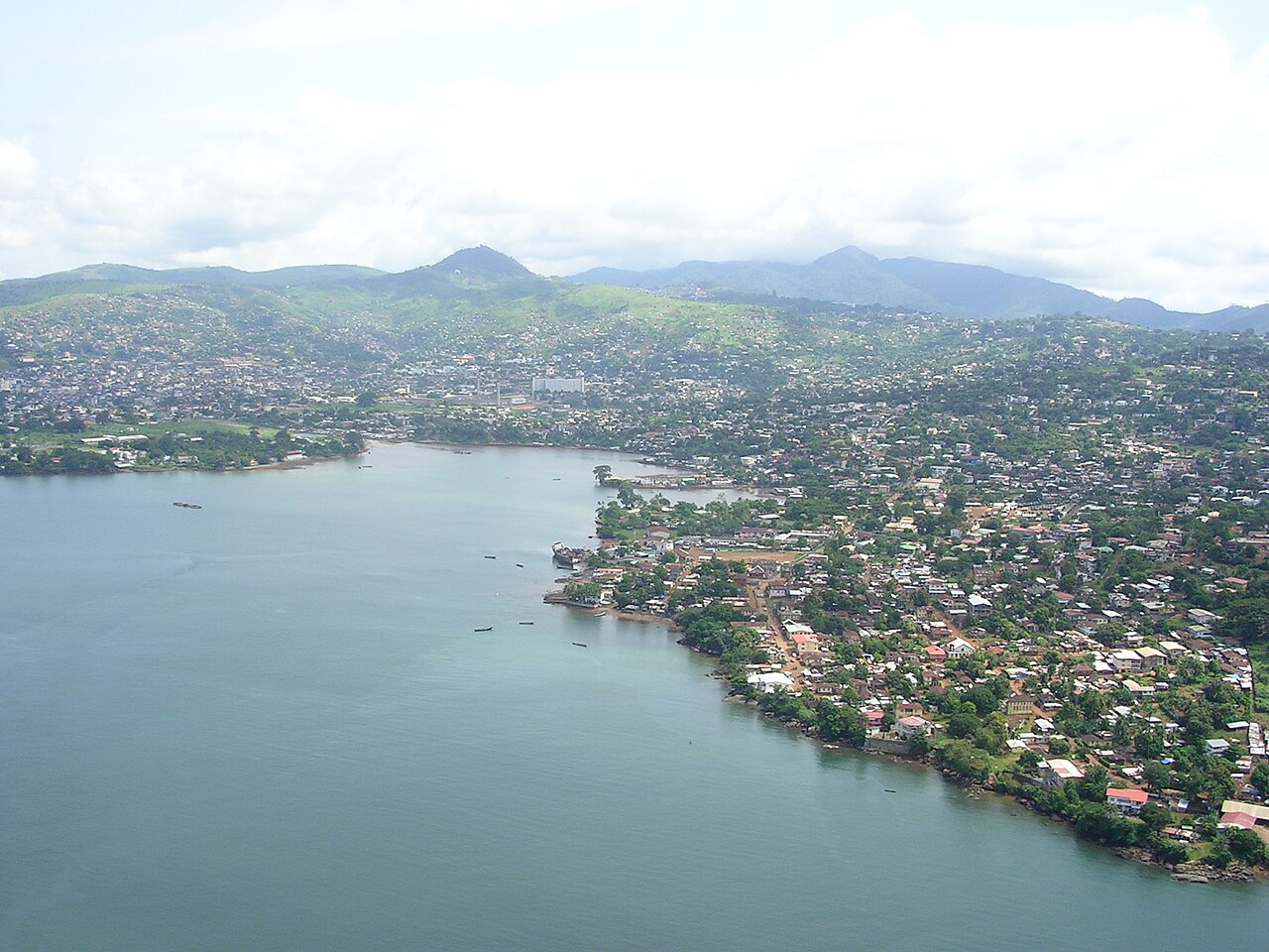 Foto fra Freetown, Sierra Leone – Freetown-aerialview
