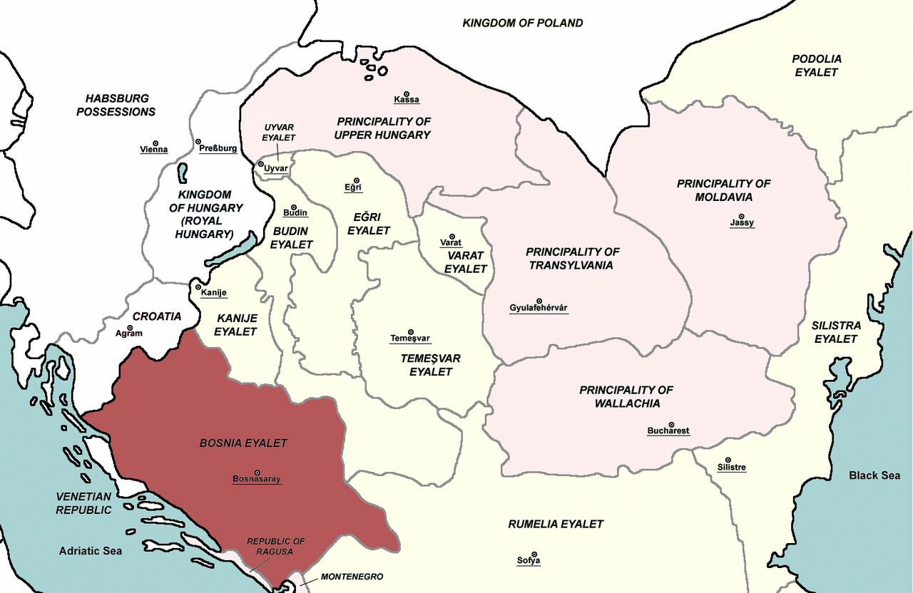 Foto fra Bosnia og Hercegovina, Bosnia-Hercegovina – Bosnia Eyalet, Central europe 1683
