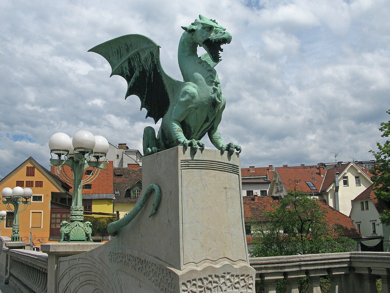 Foto fra Ljubljana, Slovenia – Dragon Bridge 1