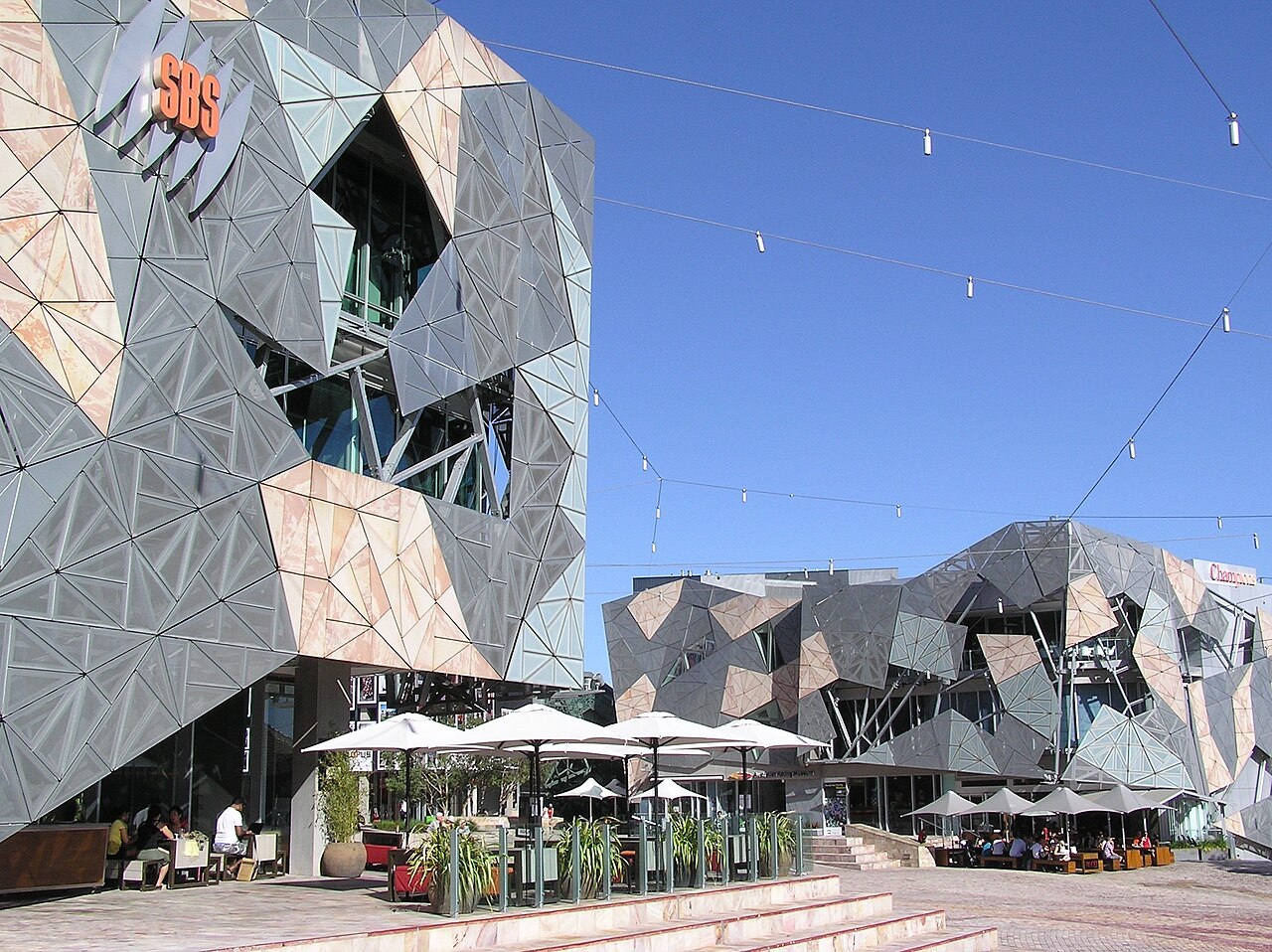 Foto fra Melbourne, Australia – Federation Square (SBS Building)