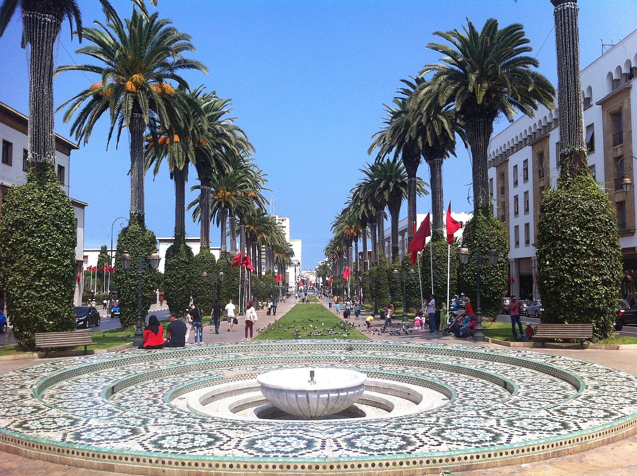 Foto fra Rabat, Marokko – Avenue Mohammed V Rabat