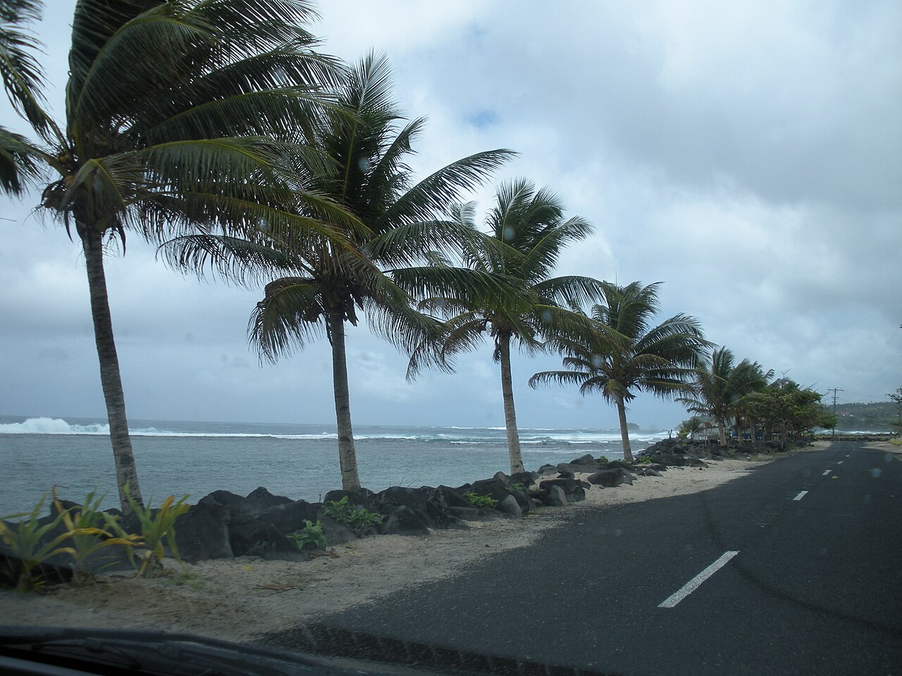 Foto fra Samoa – Samoa coastal road