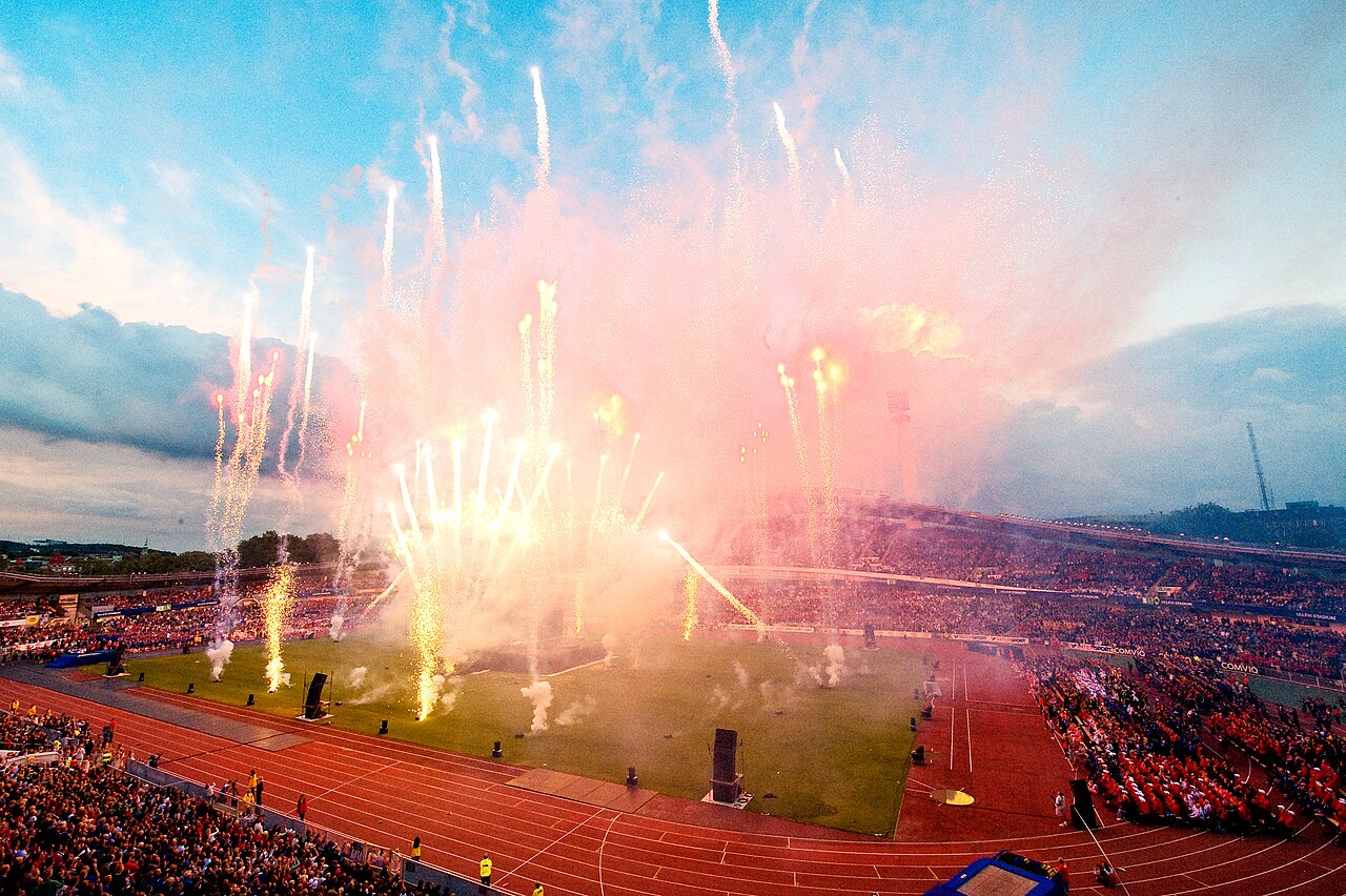 Foto fra Gøteborg, Sverige – Fyrverkeri på Gothia