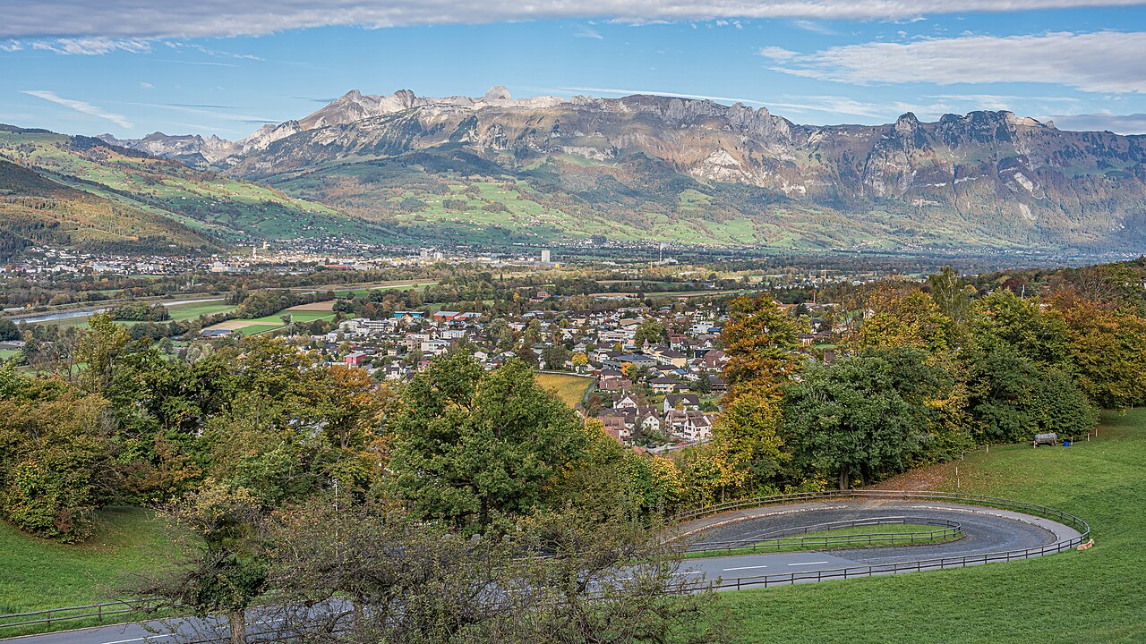 Foto fra Liechtenstein – Liechtenstein asv2022-10 img02 Vaduz Aussicht beim Schloss