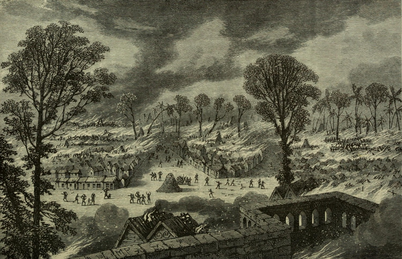 Foto fra Kumasi, Ghana – Burning of Coomassie (Kumasi)