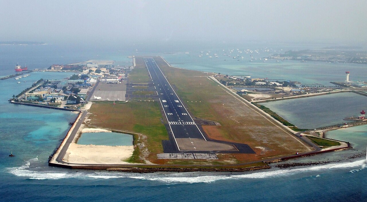 Foto fra Malé, Maldivene – Malé im Landeanflug