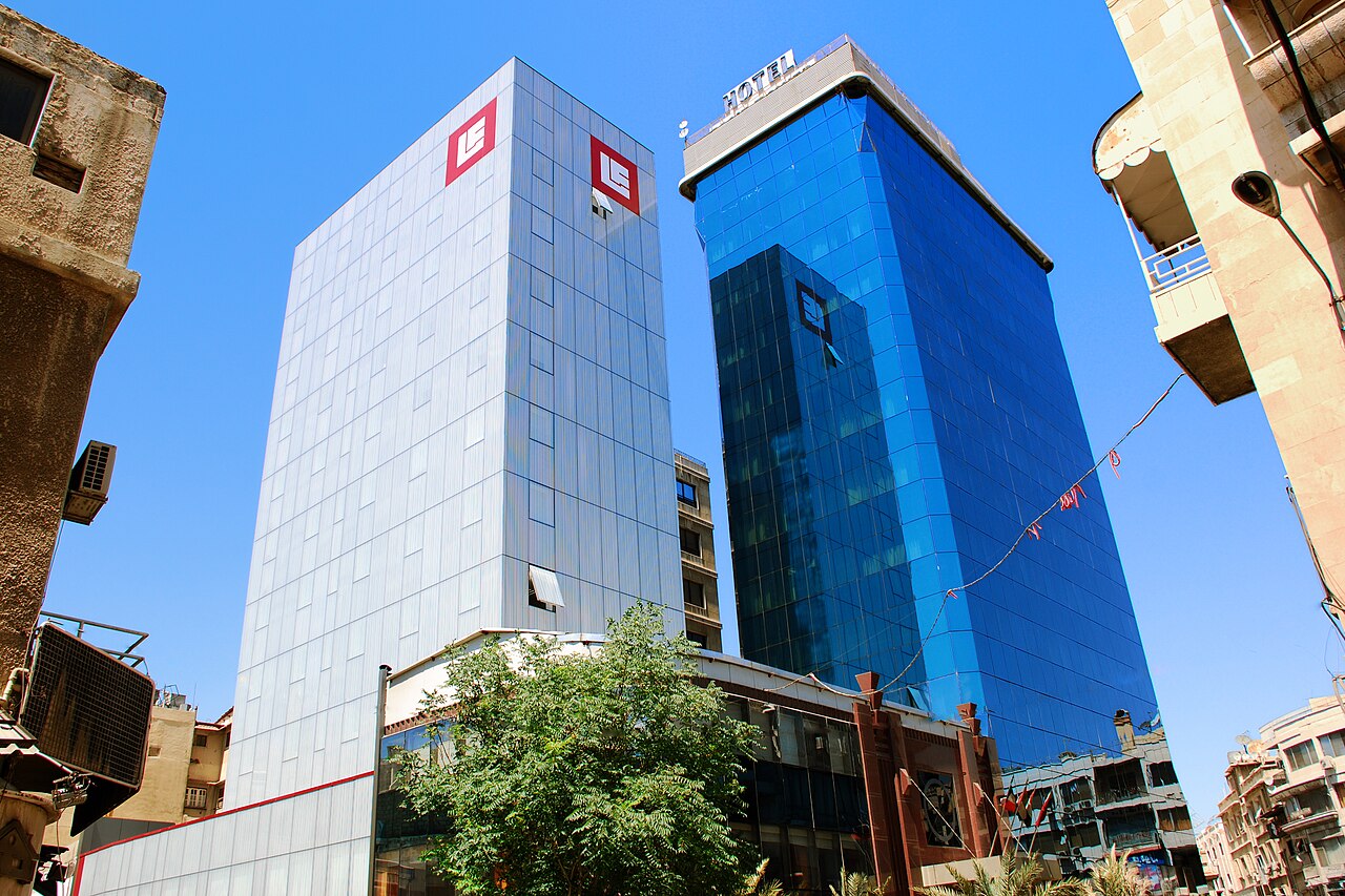 Foto fra Damascus, Syria – BankSharqAndBlueTower