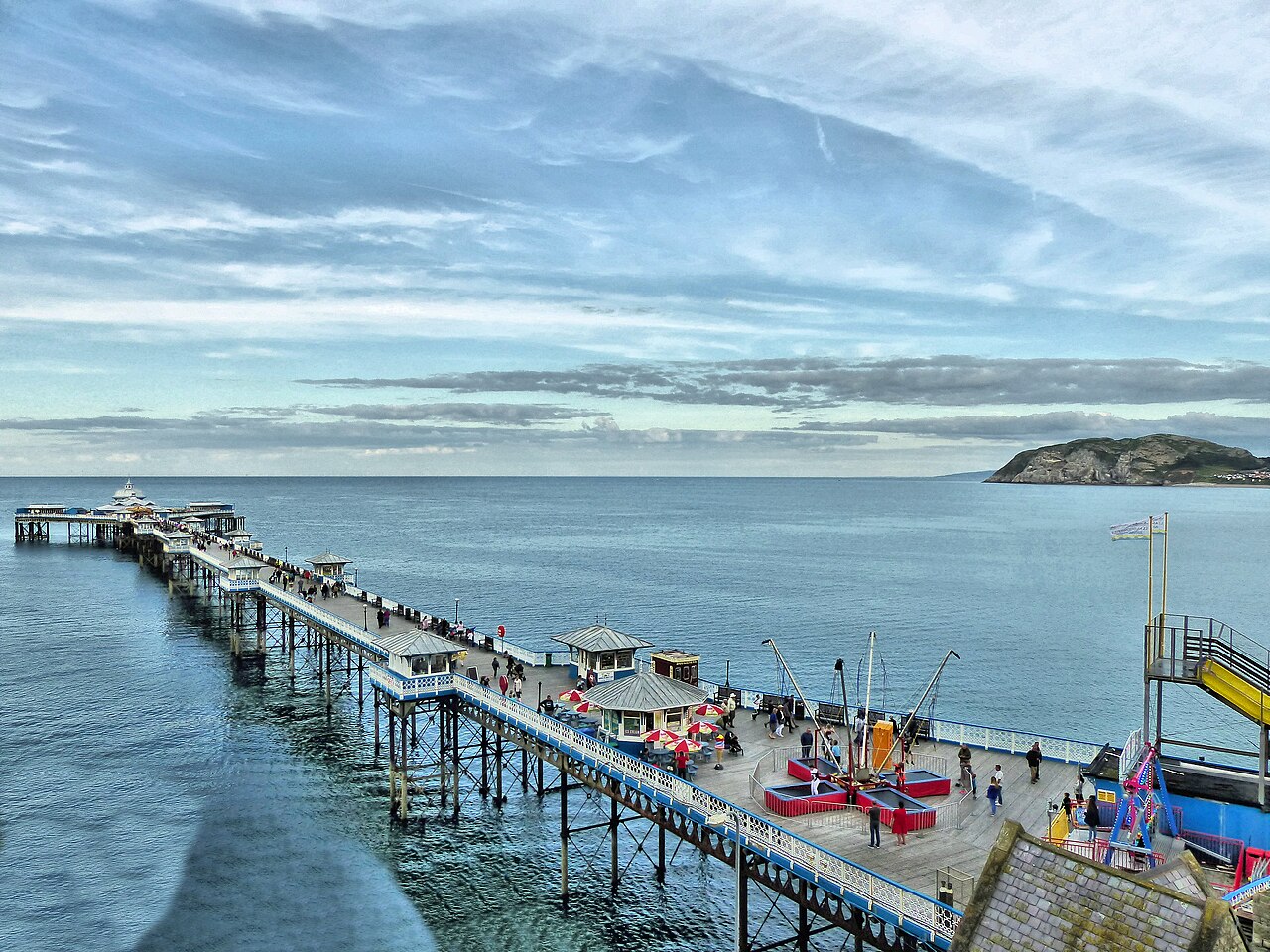 Foto fra Llandudno, Wales – Llandudno Pier from above