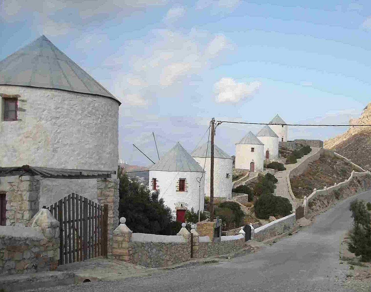 Foto fra Leros, Hellas – Windmühlen auf Leros