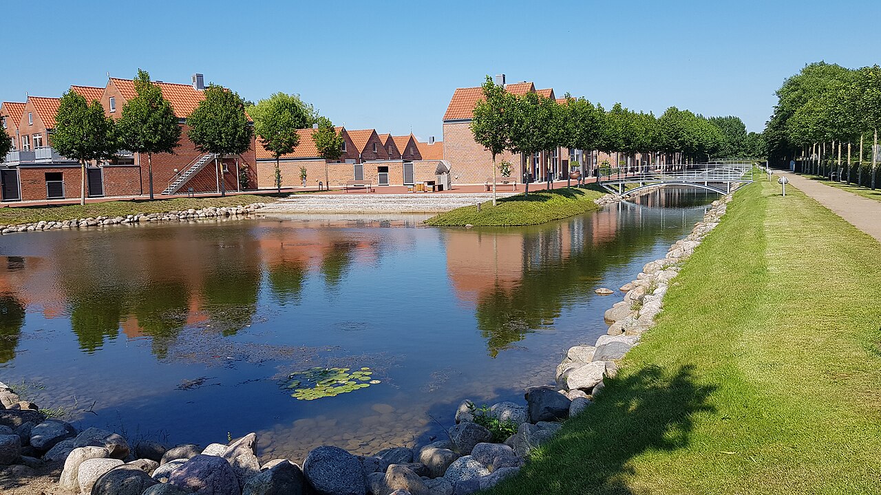 Foto fra Ribe, Danmark – Ribe Byferie kanal